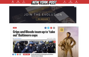 Screenshot: New York Post